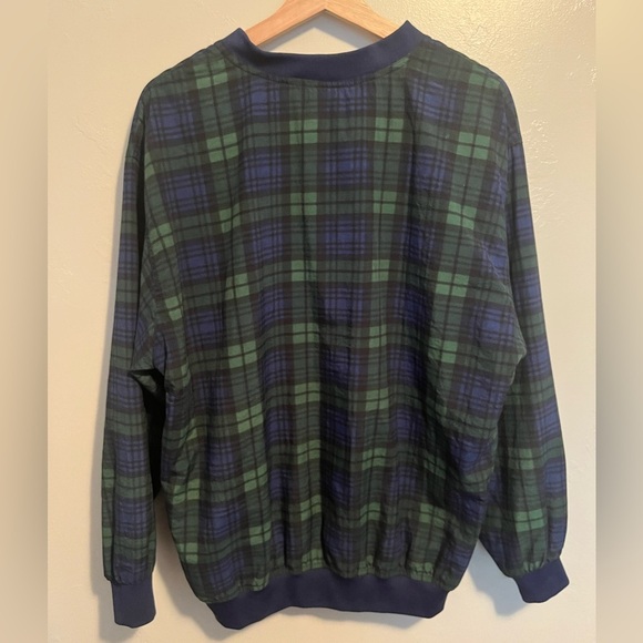 Vintage 90s Fairway Sport Men's Golf Pullover Windbreaker Preppy  Tartan Plaid - Picture 11 of 12